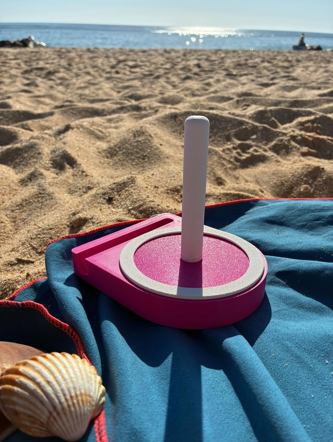 WOOLIO garenhouder aan het strand
